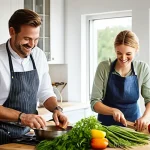 Home 20 미니멀 럭셔리 커플 선물 아이디어 - **Gourmet Cooking Class in a Modern German Studio**
A stylish, diverse couple in their 30s to 40...